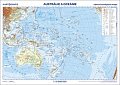 Austrálie a Oceánie - školní nástěnná zeměpisná mapa 1:13 mil./136x96 cm, 2.  vydání