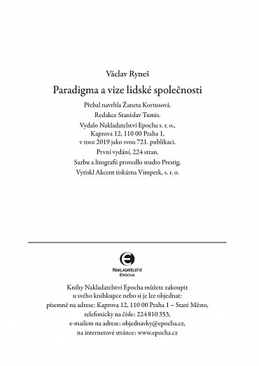 Náhled Paradigma a vize lidské společnosti