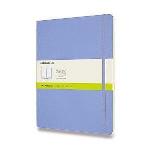 Zápisník Moleskine - měkké desky, XL, čistý - nebesky modrý