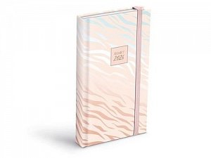 Diář 2026 D802 Lamino 2 s gumkou 90x170mm