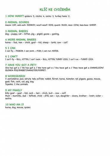 Náhled Angličtina PE-XE-SO 2. Domácí zvířata / Krabicová hra