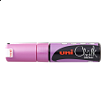 UNI PWE-8K křídový popisovač, 8 mm, metalicky růžový