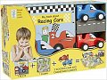 My Little Book about Racing Cars (Book, Wooden Toy & 16-piece Puzzle)