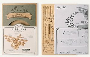 Dřevěné 3D puzzle - Letadlo