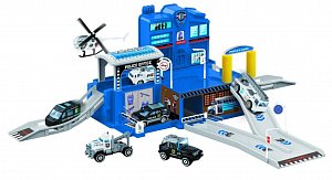 Policejní hrací set + 4 autíčka