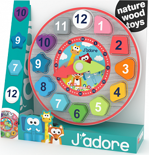 Dřevěné hodiny vkládačka