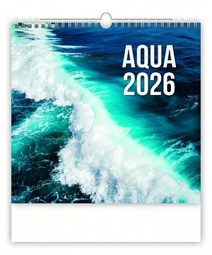 Kalendář nástěnný 2026 - Aqua