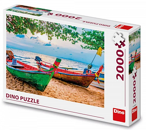 Puzzle Rybářské loďky 2000 dílků