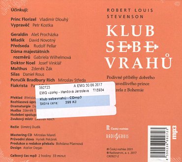 Náhled Klub sebevrahů - CDmp3