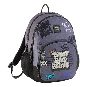 Miquelrius batoh Graffiti, Triple Oslo, 27 l, 3 kapsy, rPET, mix barev