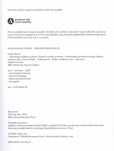 Náhled Archeologie a dálkový průzkum - Historie, metody, prameny