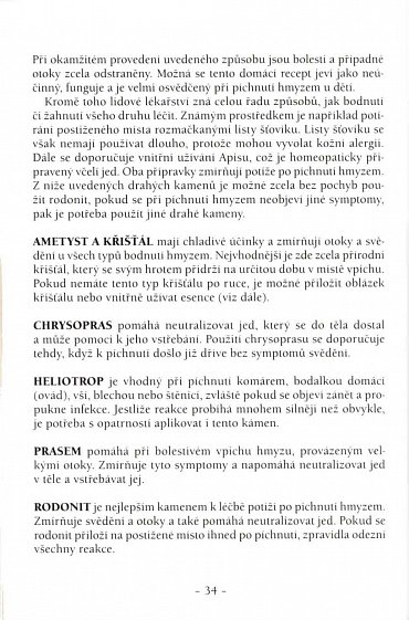 Náhled Drahé kameny na jednotlivé nemoci