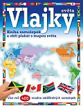 Vlajky světa - Kniha samolepek a obří plakát s mapou světa