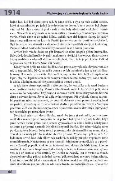 Náhled V kole vojny - Vzpomínky legionáře Josefa Laciny