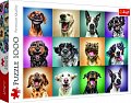 Trefl Puzzle Veselé psí portréty / 1000 dílků