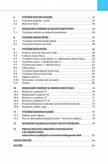 Náhled Orientační vyšetření páteře