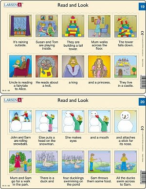 Učební puzzle MIDI - Angličtina-krátký text RA10/10 dílků(2 druhy)